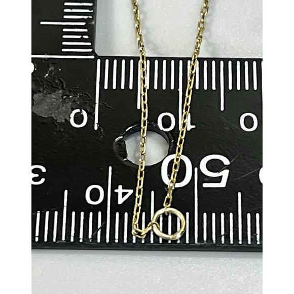 14K Gold over Sterling 2 Stone Dainty Chain Bracelet- Ruby Pink Stone Bezel Set - Picture 12 of 13